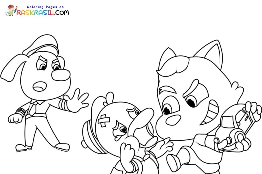Desenhos de Detetive Labrador Para Colorir 13