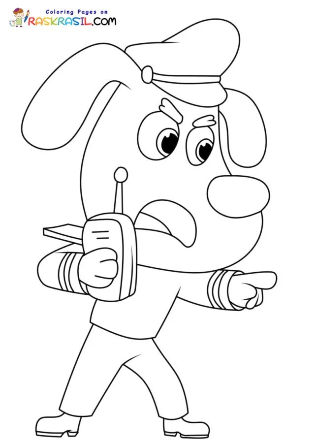 Desenhos de Detetive Labrador Para Colorir 18