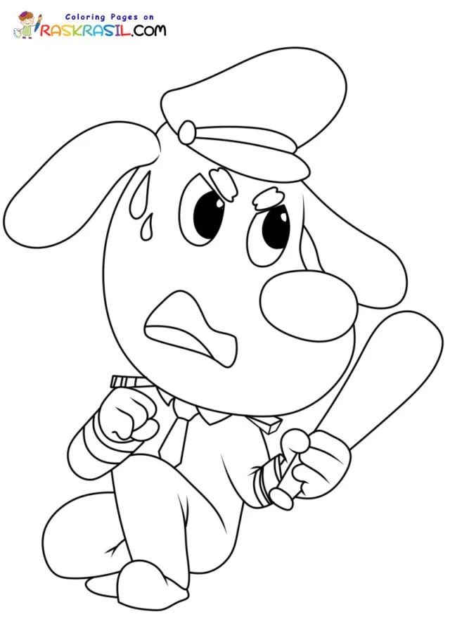 Desenhos de Detetive Labrador Para Colorir 19