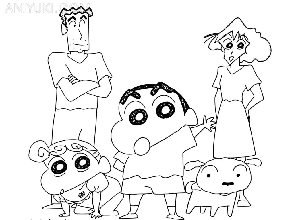 Shin chan Ausmalbilder 1