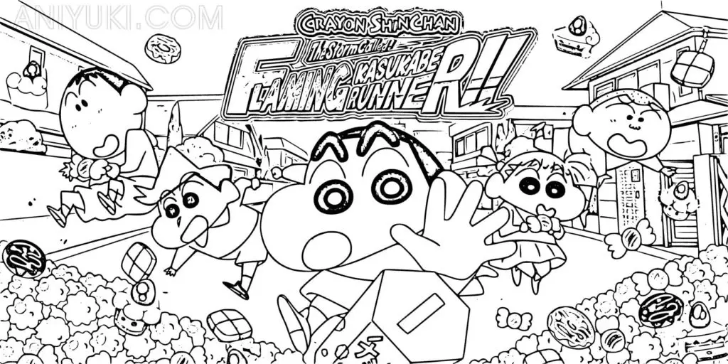 Shin chan Ausmalbilder 12