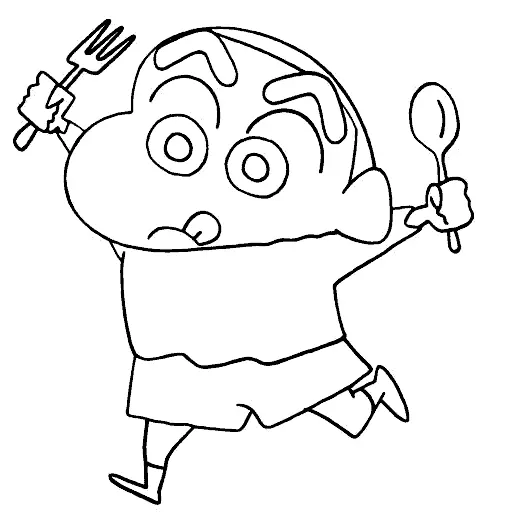 Shin chan Ausmalbilder 13