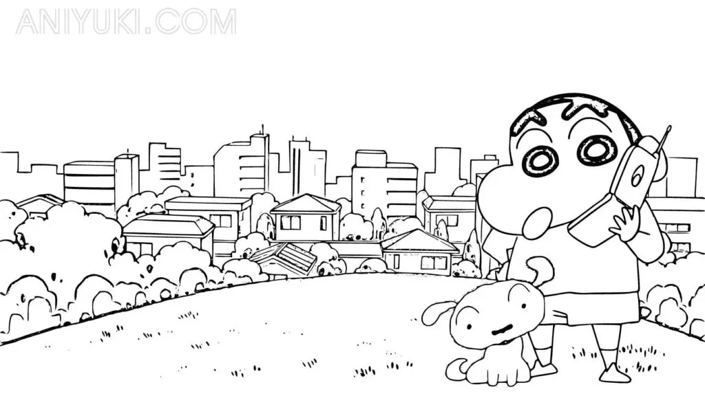 Shin chan Ausmalbilder 15