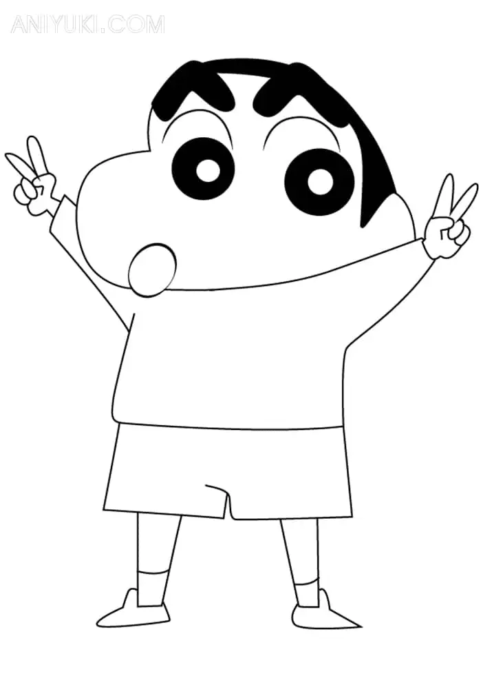 Shin chan Ausmalbilder 2