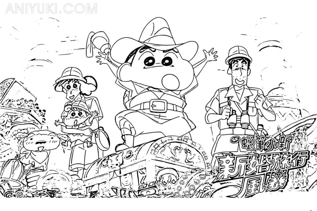 Shin chan Ausmalbilder 20