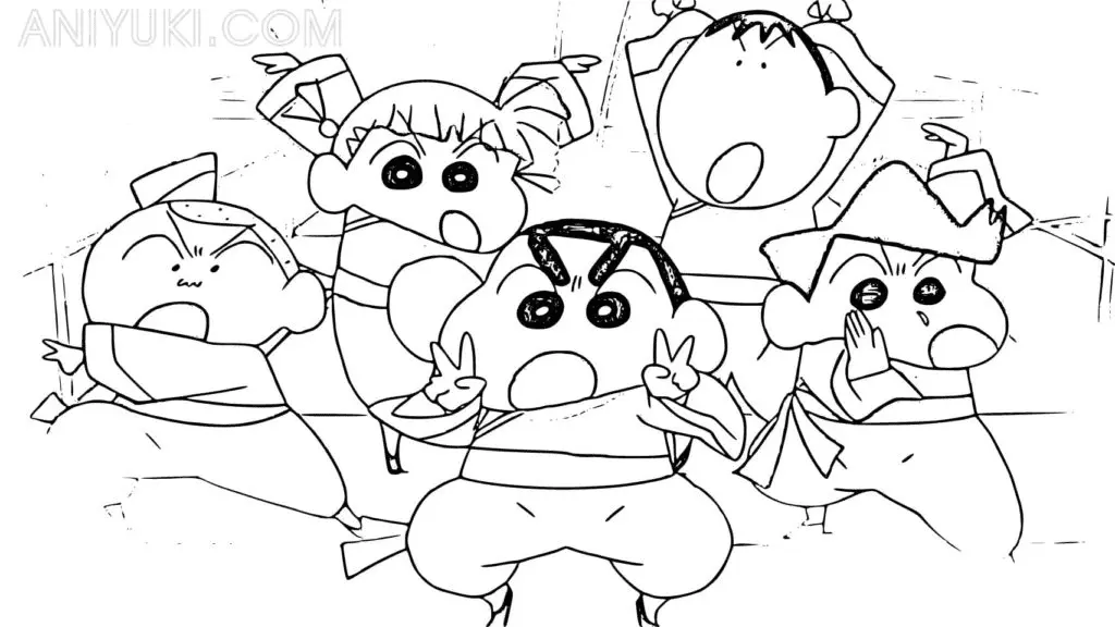 Shin chan Ausmalbilder 3