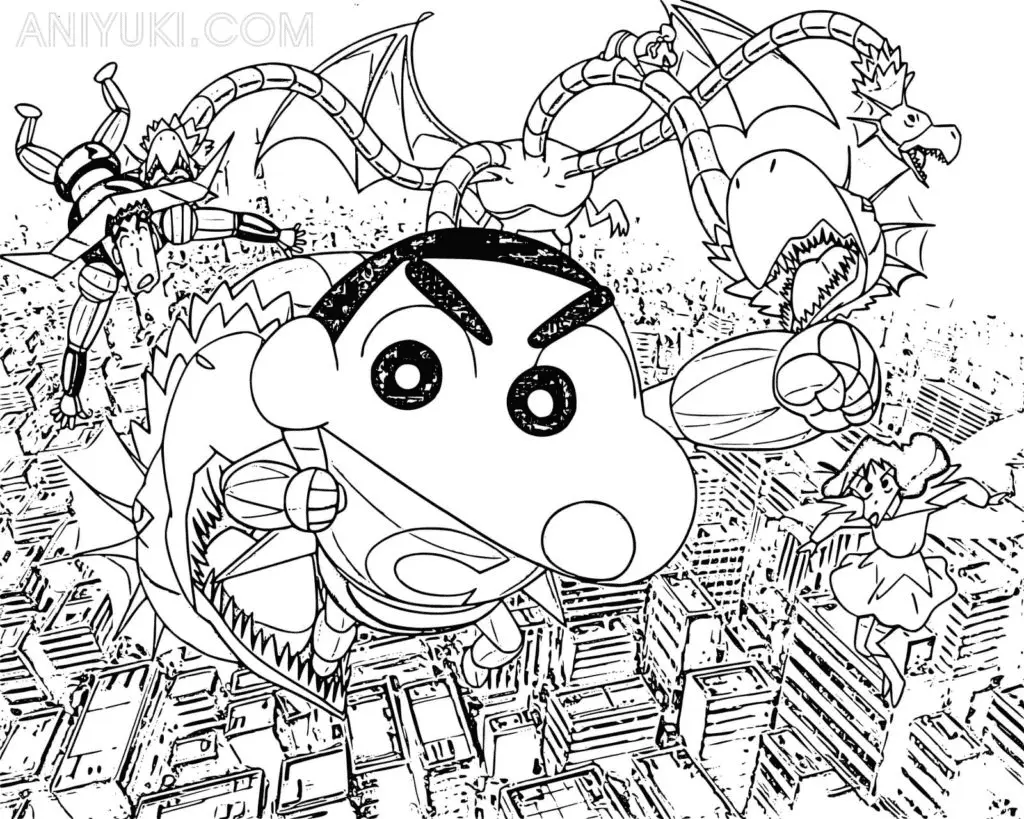 Shin chan Ausmalbilder 35