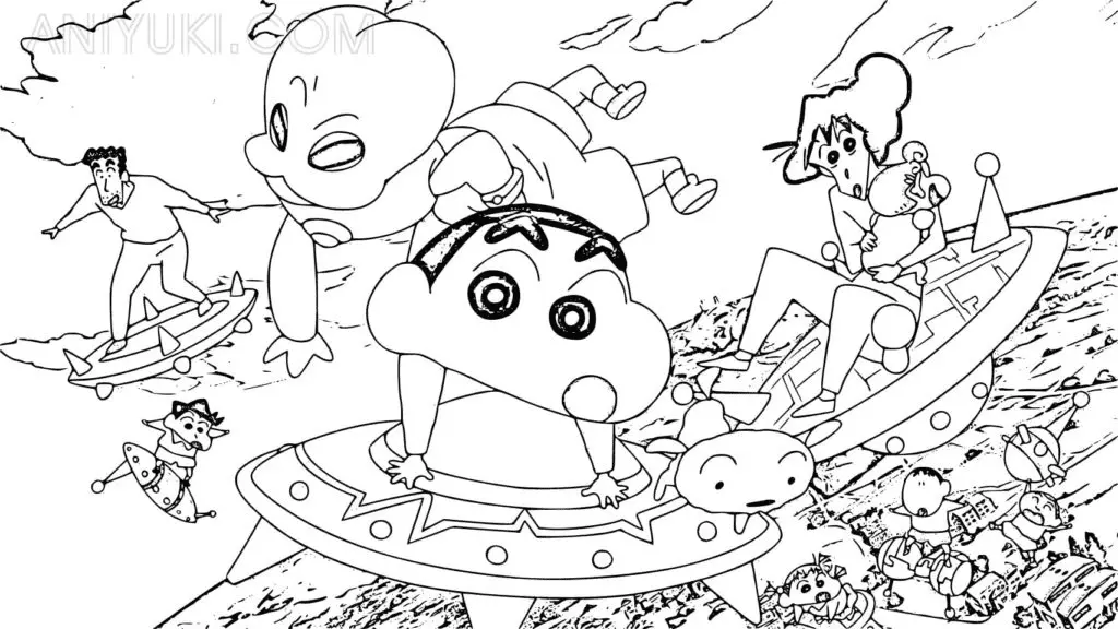 Shin chan Ausmalbilder 39