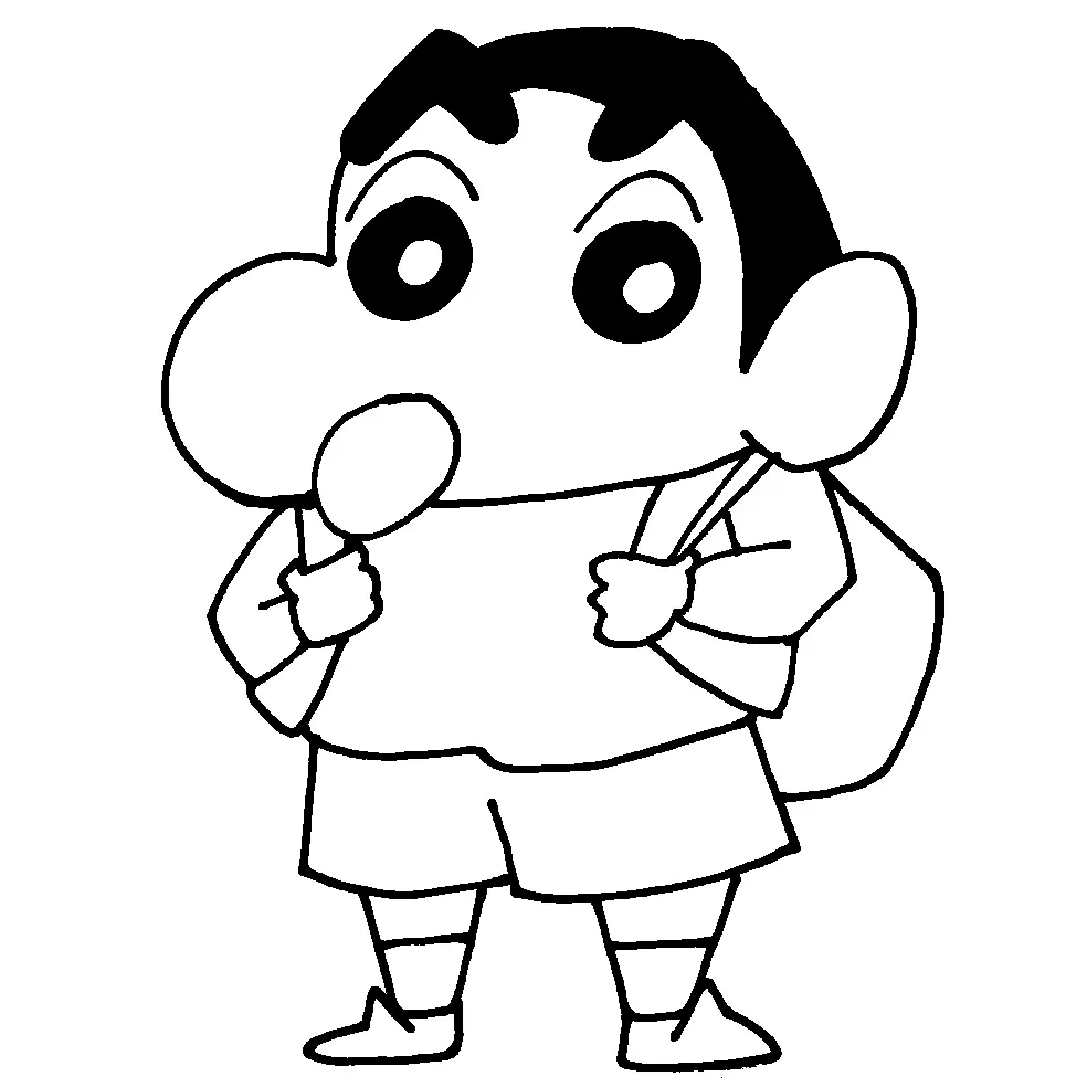 Shin chan Ausmalbilder 4