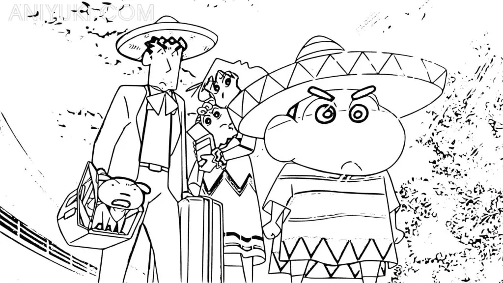 Shin chan Ausmalbilder 41