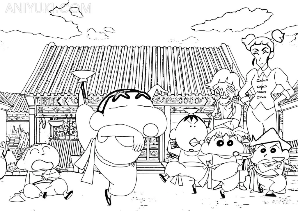 Shin chan Ausmalbilder 5
