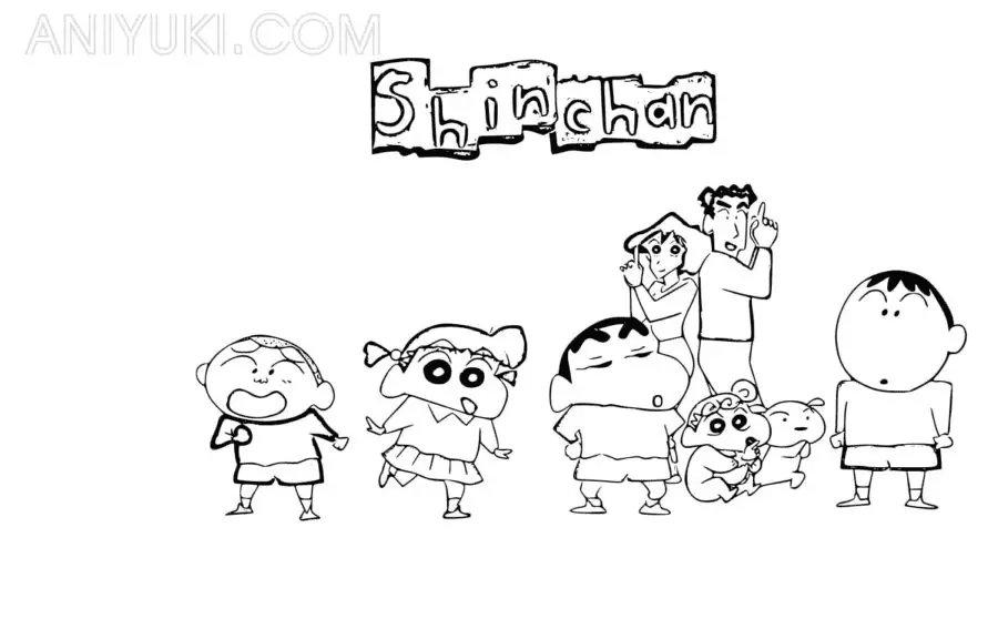 Shin chan Ausmalbilder 9