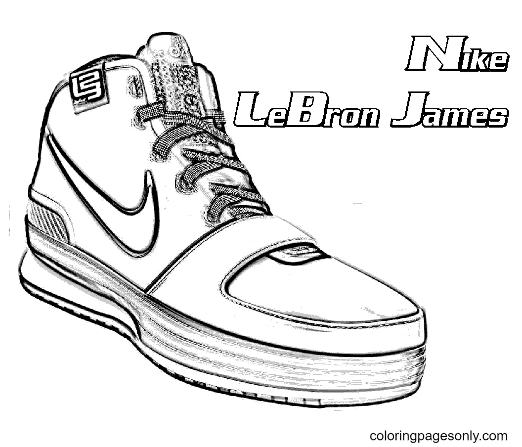 Shoe Coloring Pages 10