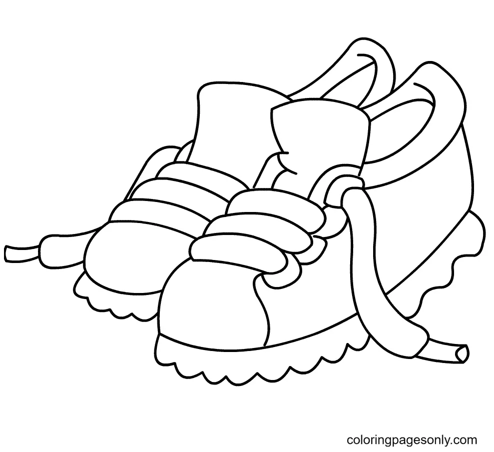 Shoe Coloring Pages 11