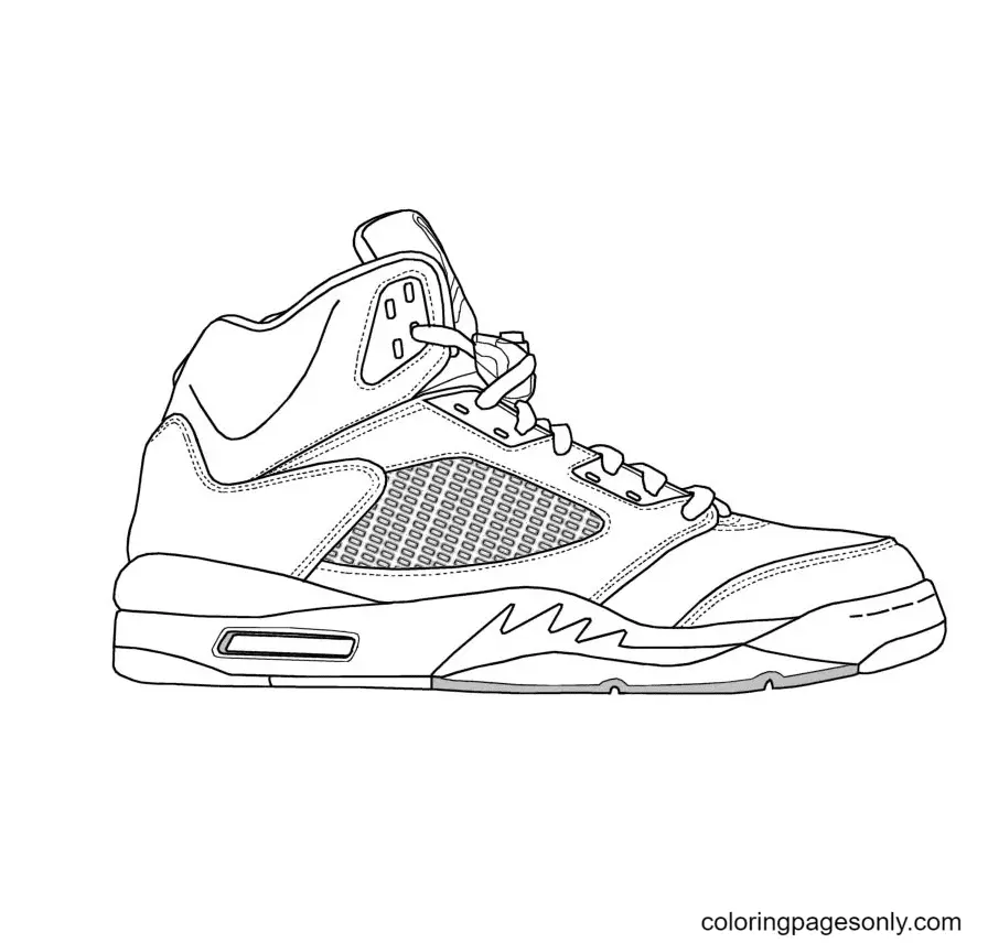 Shoe Coloring Pages 13