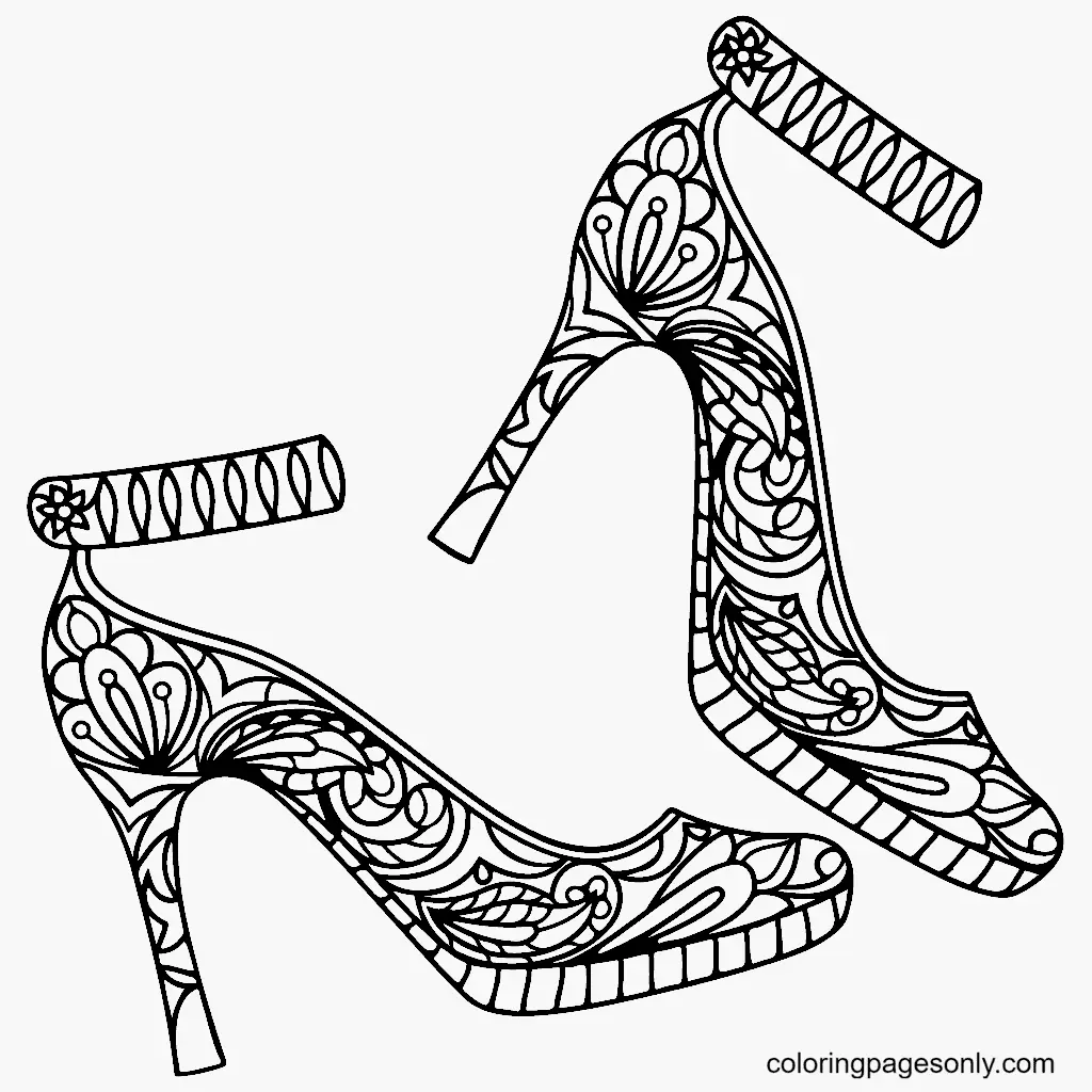 Shoe Coloring Pages 18