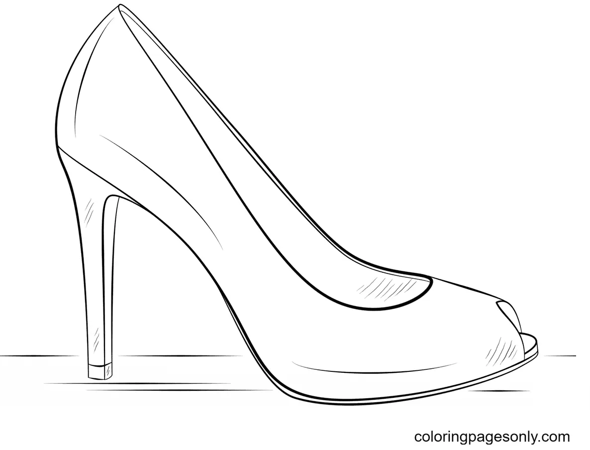 Shoe Coloring Pages 19