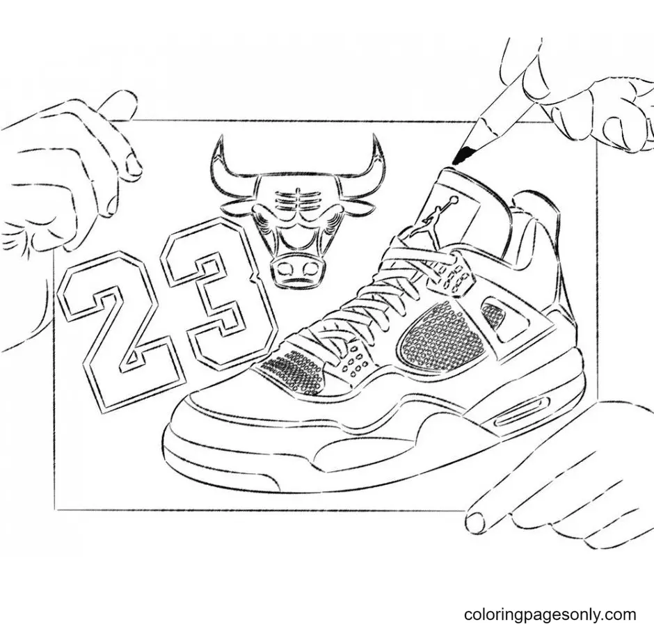 Shoe Coloring Pages 22
