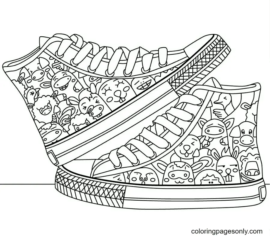 Shoe Coloring Pages 3