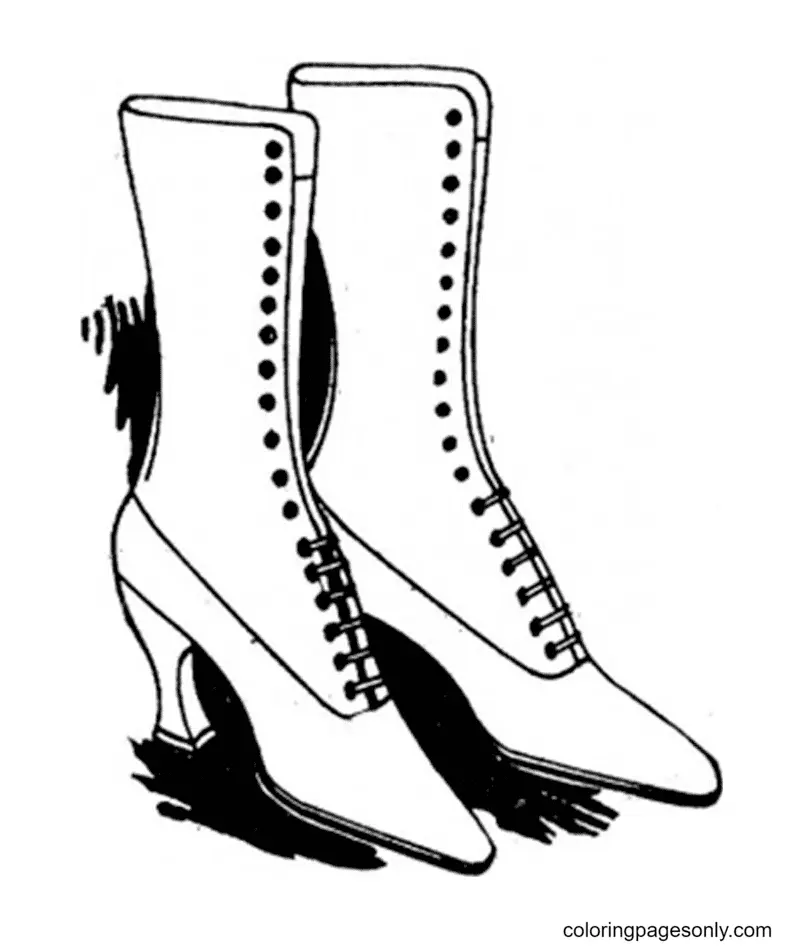 Shoe Coloring Pages 34