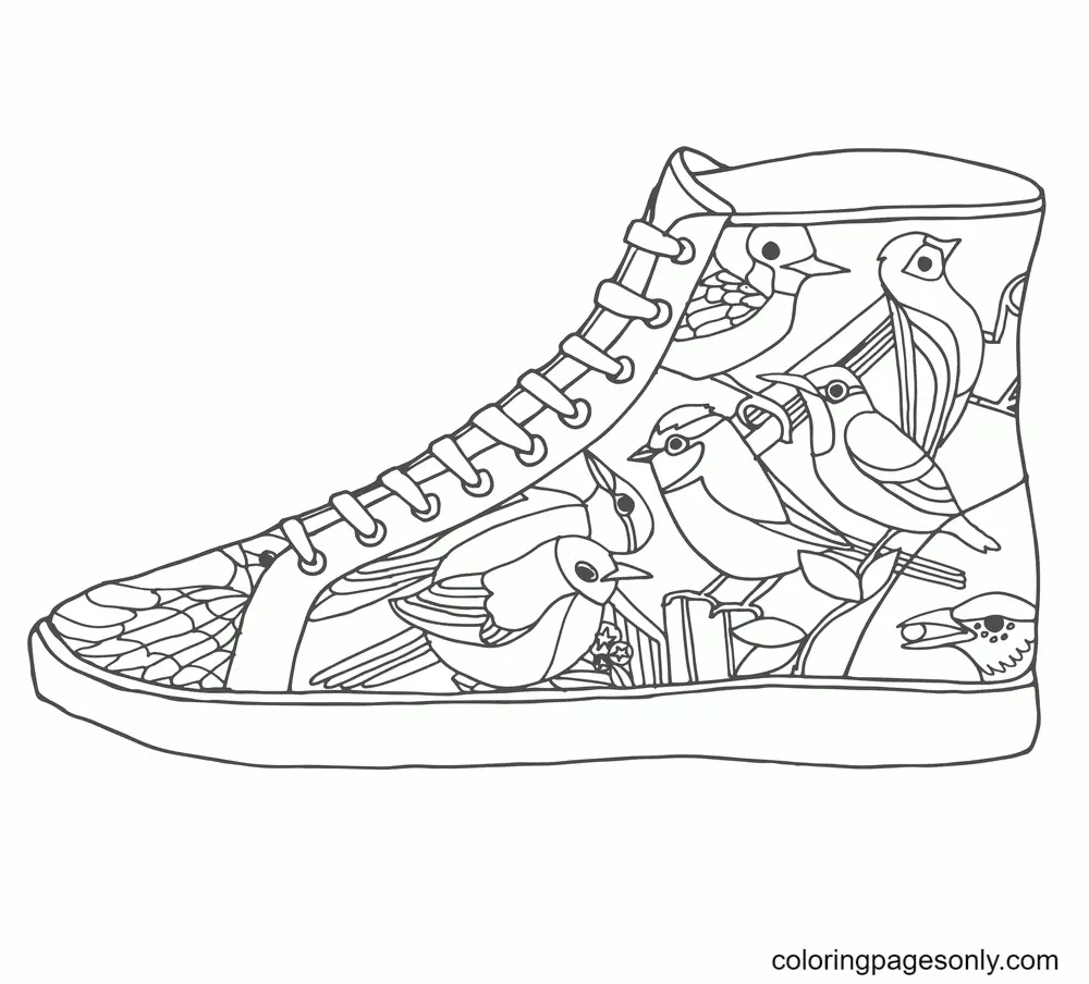 Shoe Coloring Pages 37