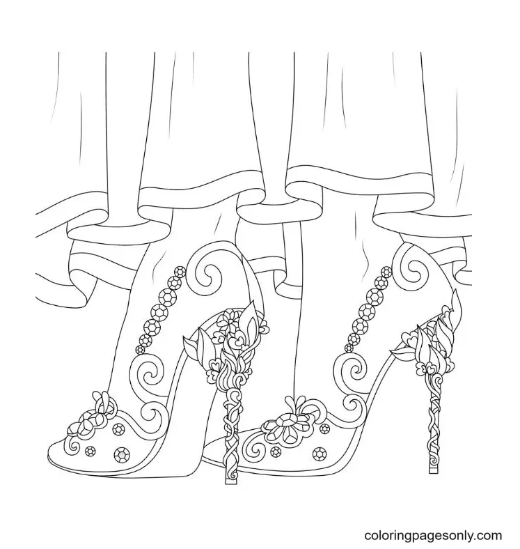 Shoe Coloring Pages 41