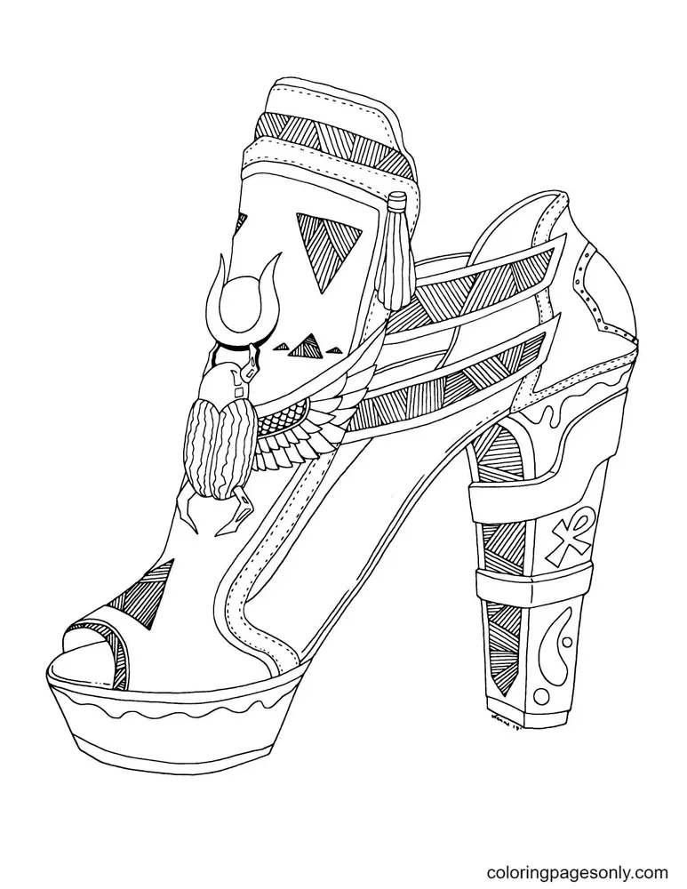 Shoe Coloring Pages 45