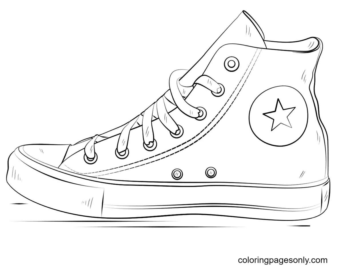 Shoe Coloring Pages 5