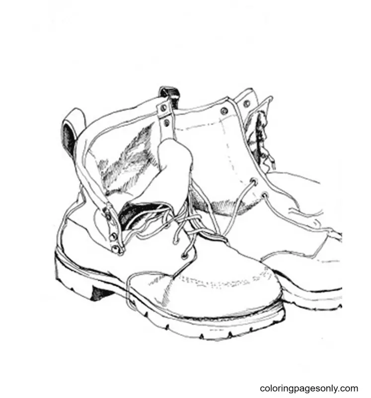 Shoe Coloring Pages