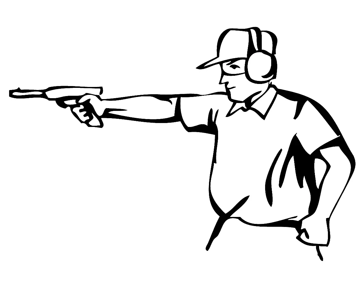 Shooting Sports Coloring Pages 8