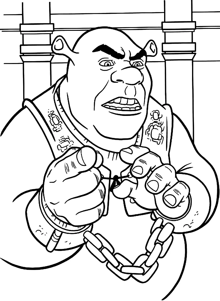 Shrek Para Colorear