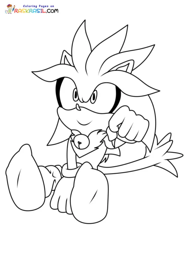 Ausmalbilder von Silver dem Igel 4