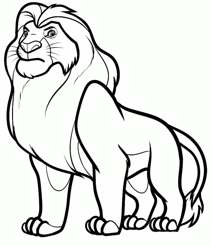 Simba Ausmalbilder 12