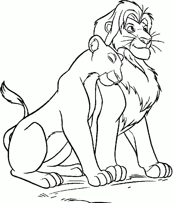Simba Ausmalbilder 8