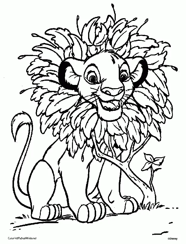 Simba Ausmalbilder 9