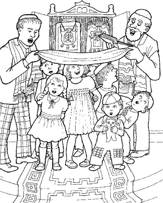 Simchat Torah Ausmalbilder 10