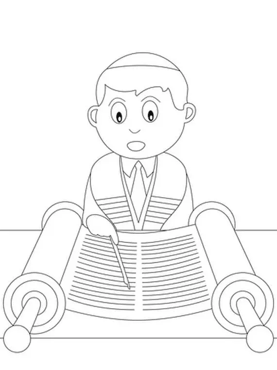 Simchat Torah Ausmalbilder 15