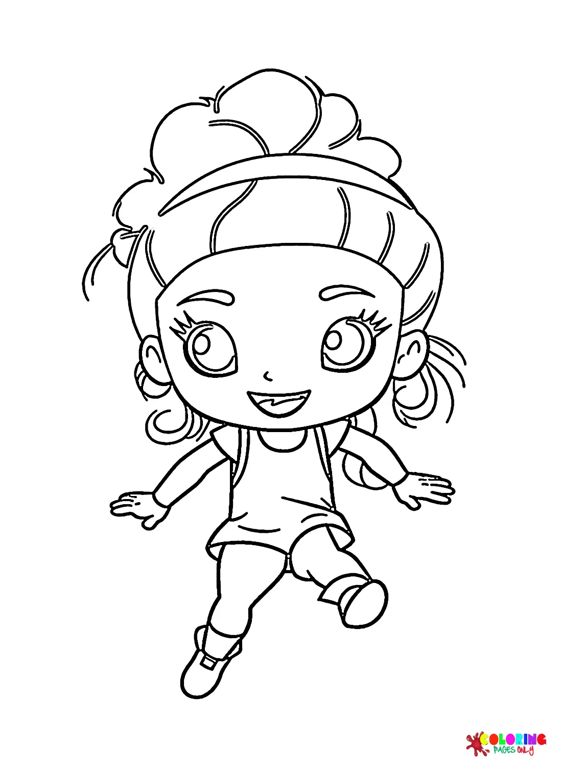 Desenhos de Simone Biles Para Colorir 2