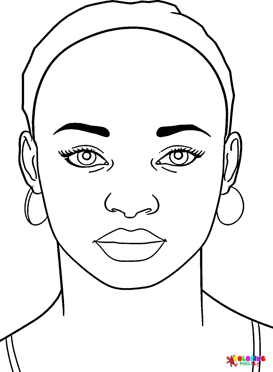 Desenhos de Simone Biles Para Colorir 4