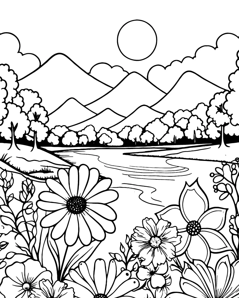 Simple Adult Coloring Pages 10