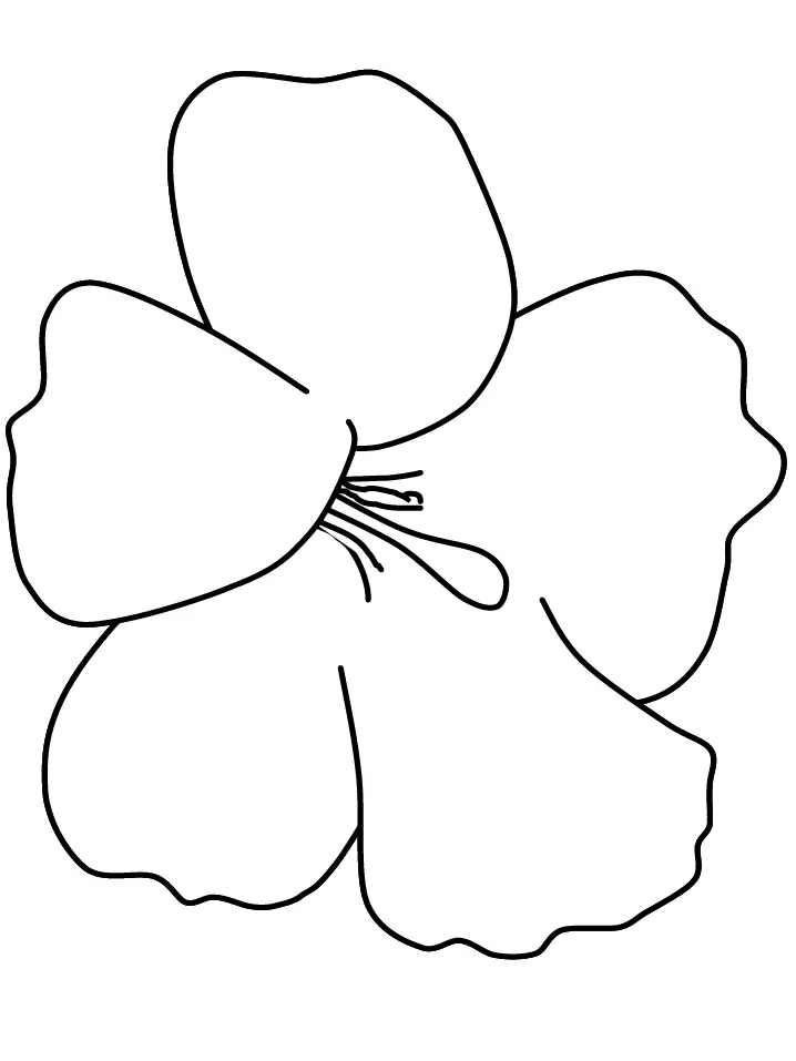 Flores Simples Para Colorear 14