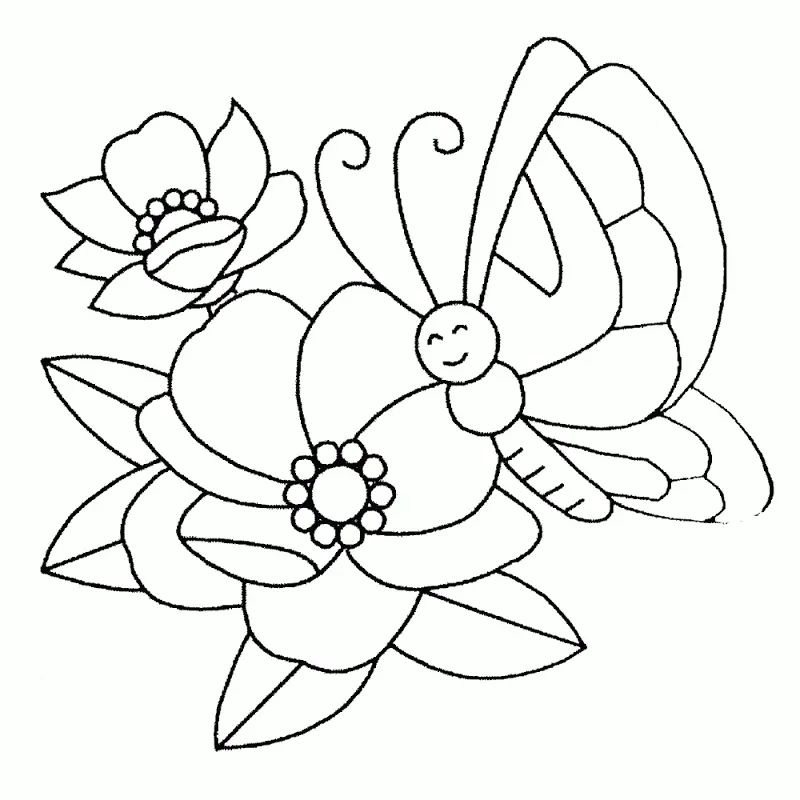 Flores Simples Para Colorear 24