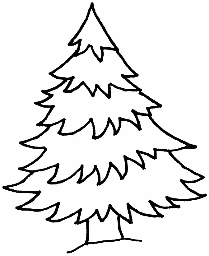 Simple Tree Coloring Pages 14
