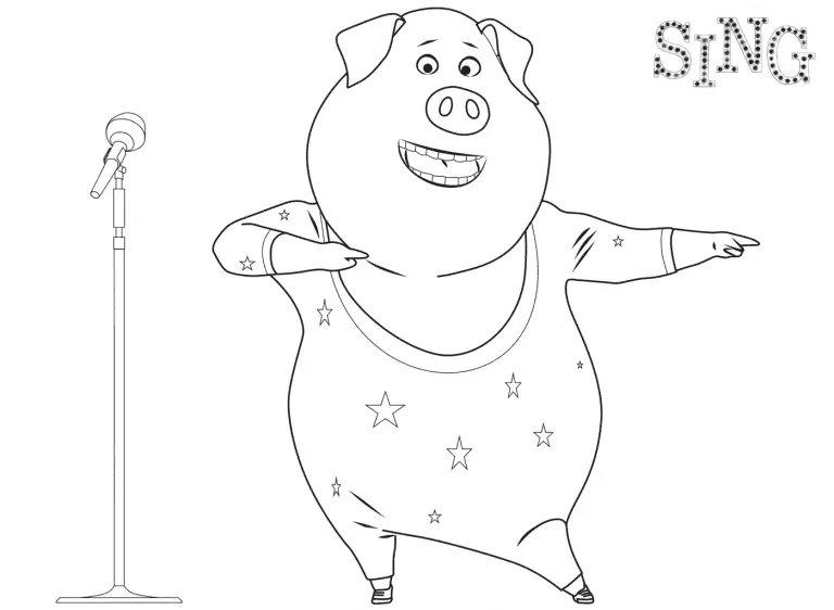 Sing Coloring Pages 41