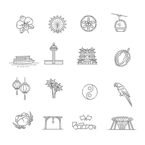Singapore Coloring Pages 14