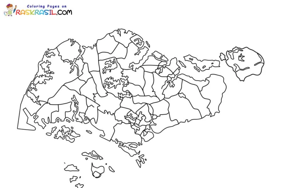 Singapore Coloring Pages 15