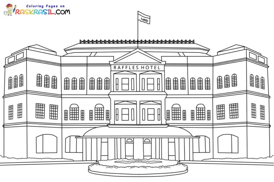 Singapore Coloring Pages 17