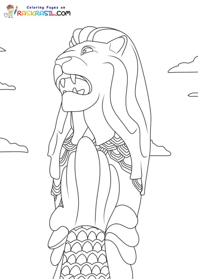 Singapore Coloring Pages 4