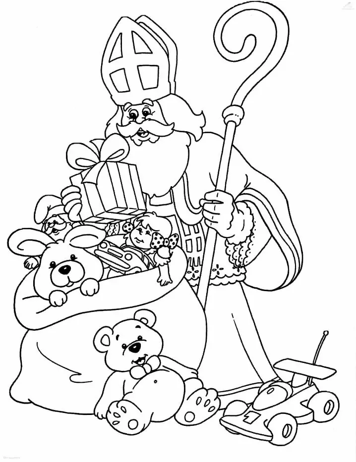 Sinterklaas Coloring pages 5