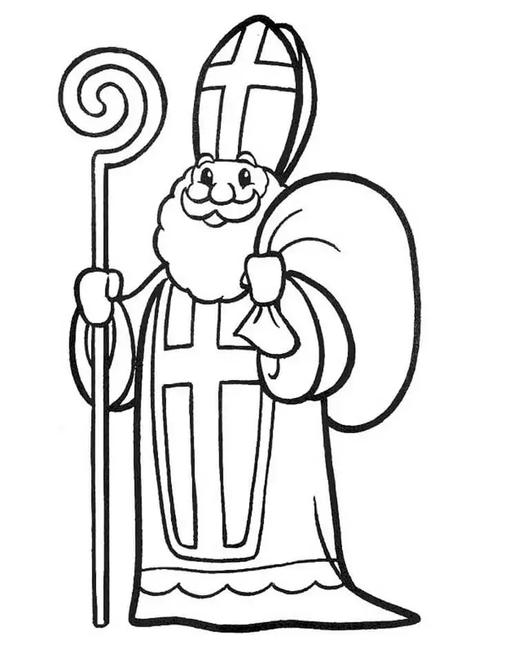 Sinterklaas Coloring pages 8